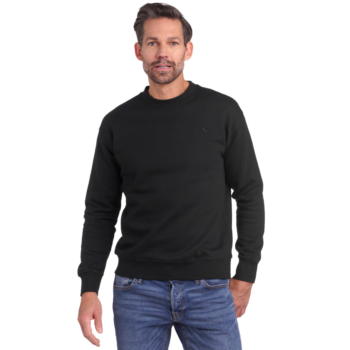 Herren Sweatshirt mit Rundhalsausschnitt