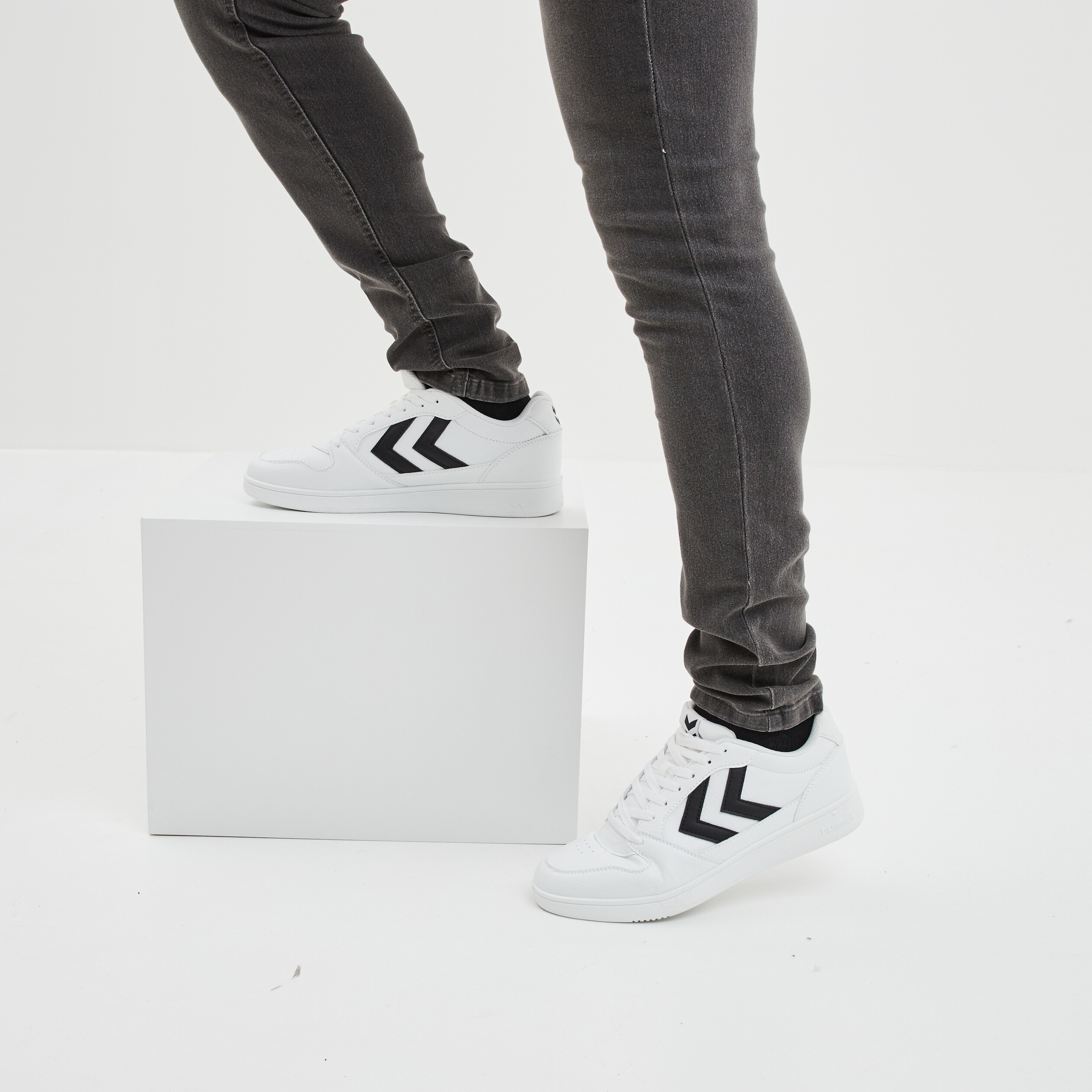 Tennis basses à lacets Centercout blanc homme | La Halle