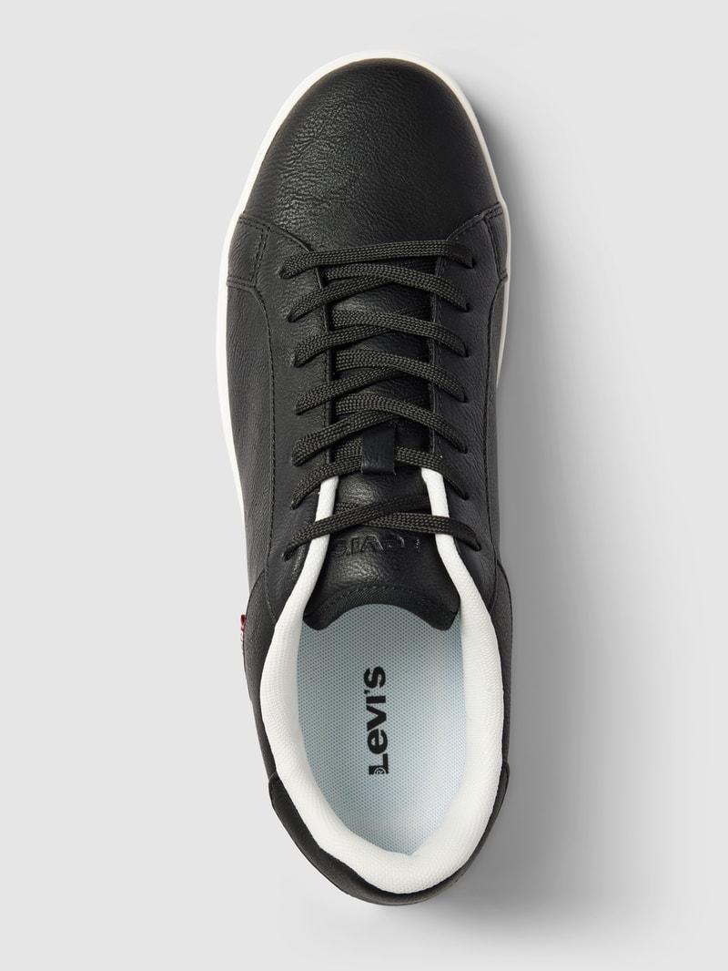 Sneaker mit Label-Details Modell 'PIPER' in schwarz