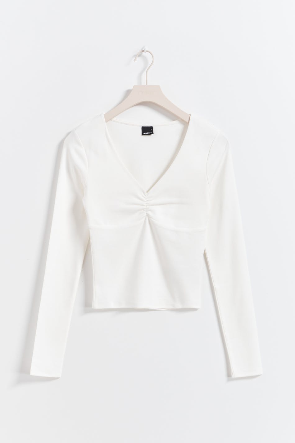 Long sleeve v-neck top