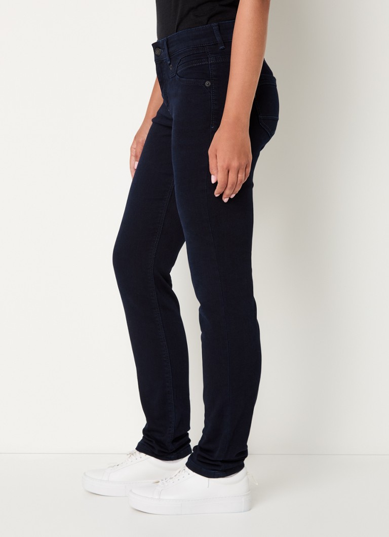 Blugi skinny MAC Rich High Waist în nuanță închisă
