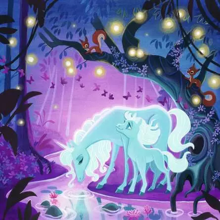Kinderpuzzle ab 5 Jahren - Einhorn, Drache und Fee - 49 Teile