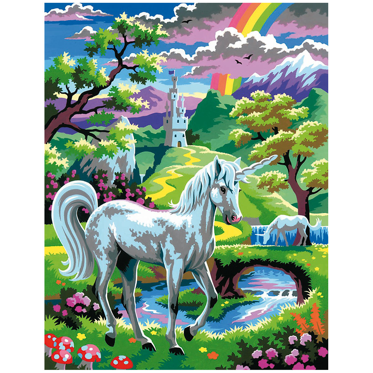 Malen nach Zahlen Junior Einhorn
