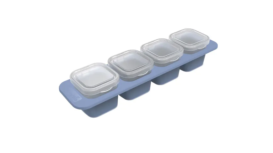 rotho Mini Gefrierdosen Set SOMINO 4-tlg. 0,05l horizon blue