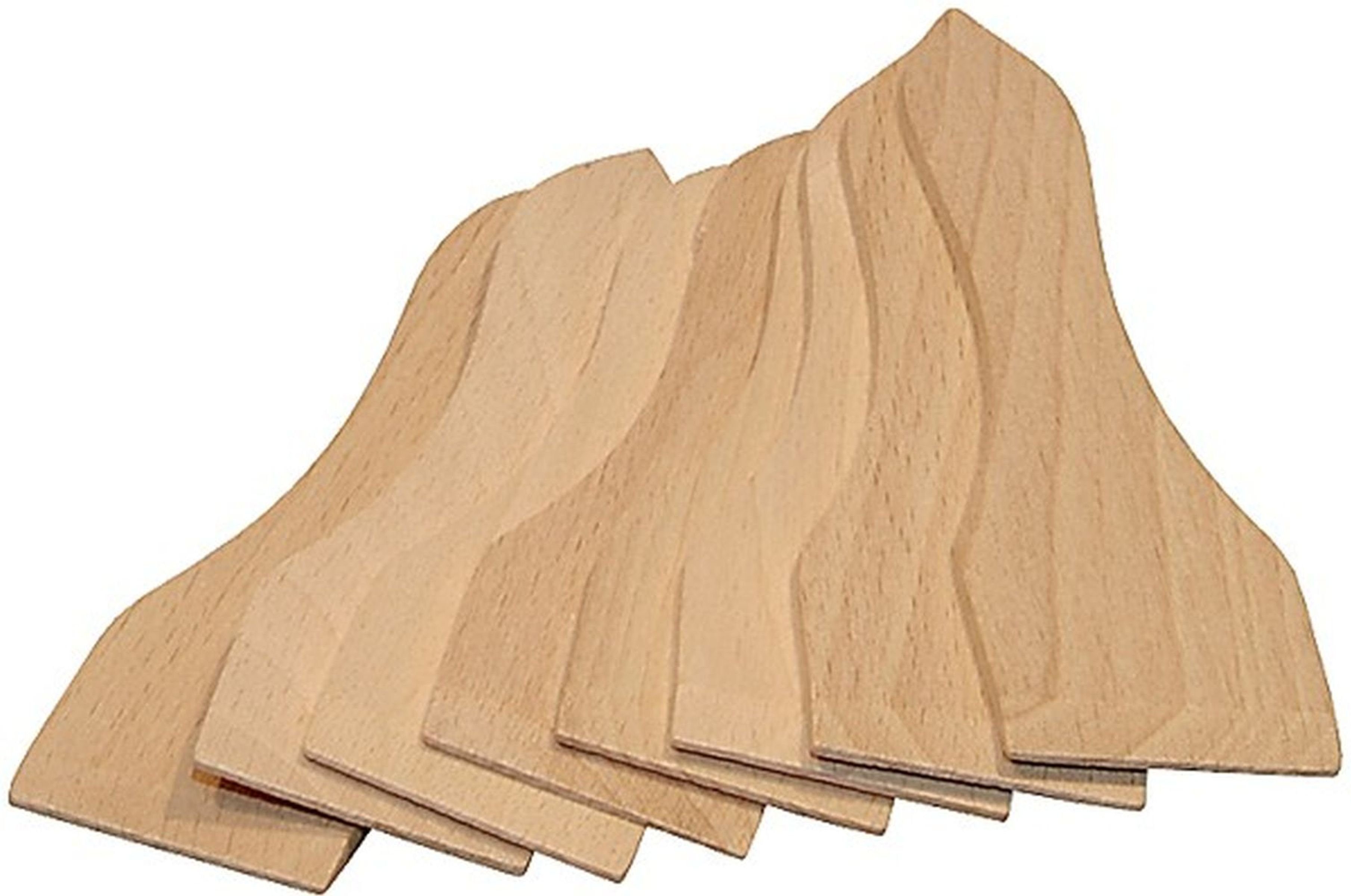 Gravidus Grillspachtel 8x Racletteschieber Raclettespachtel Holzspatel Raclette