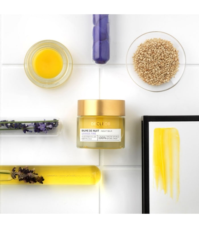 DECLÉOR-BAUME DE NUIT LAVANDE FINE-Crème de Nuit Visage Anti-âge Anti-Rides