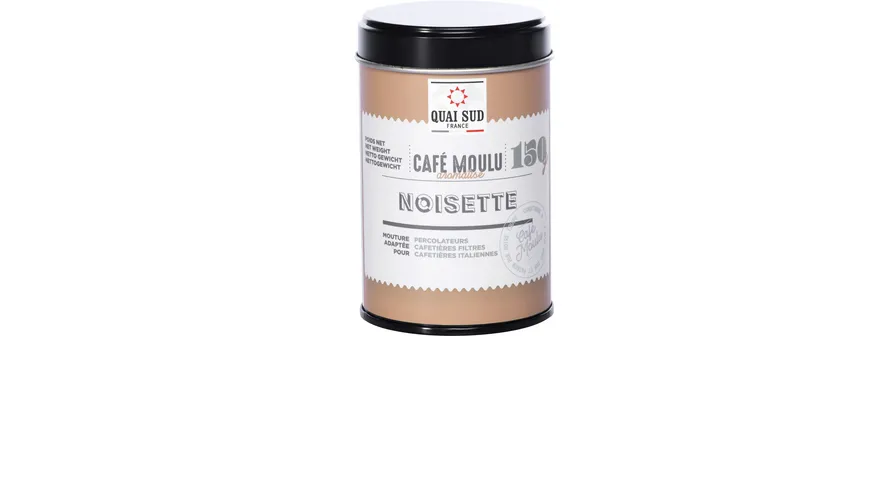 Quai Sud Aromatisierter Kaffee Haselnuss in Dose 150 g
