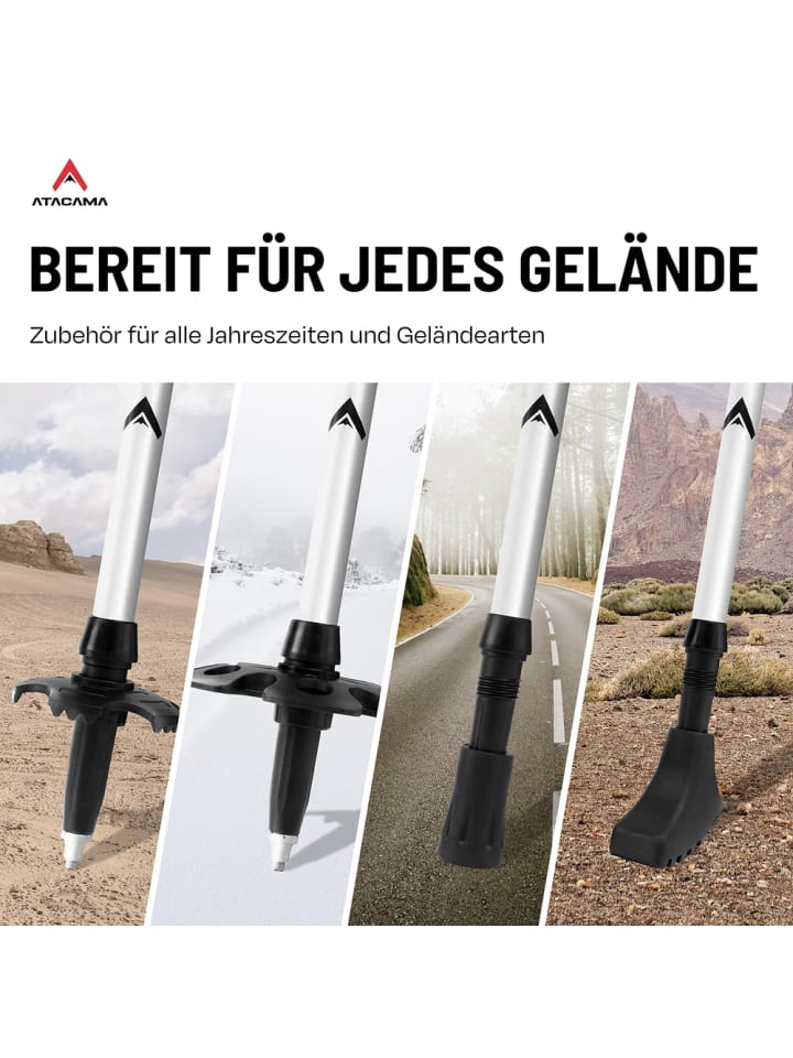 Atacama ATACAMA Nordic Walking Stöcke Damen und Herren Wanderstöcke Faltbar & Wanderst günstig kaufen onesize