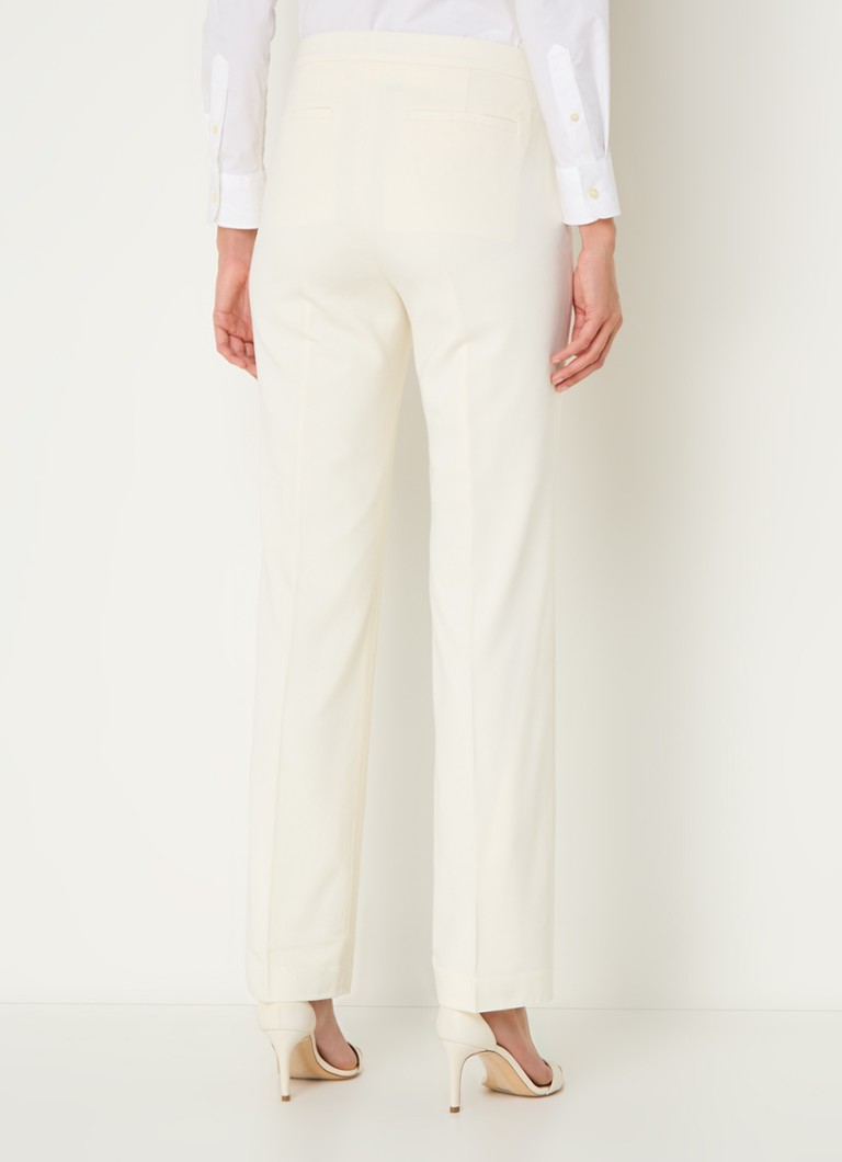 Pantaloni drepți din lână cu talie înaltă Ralph Lauren