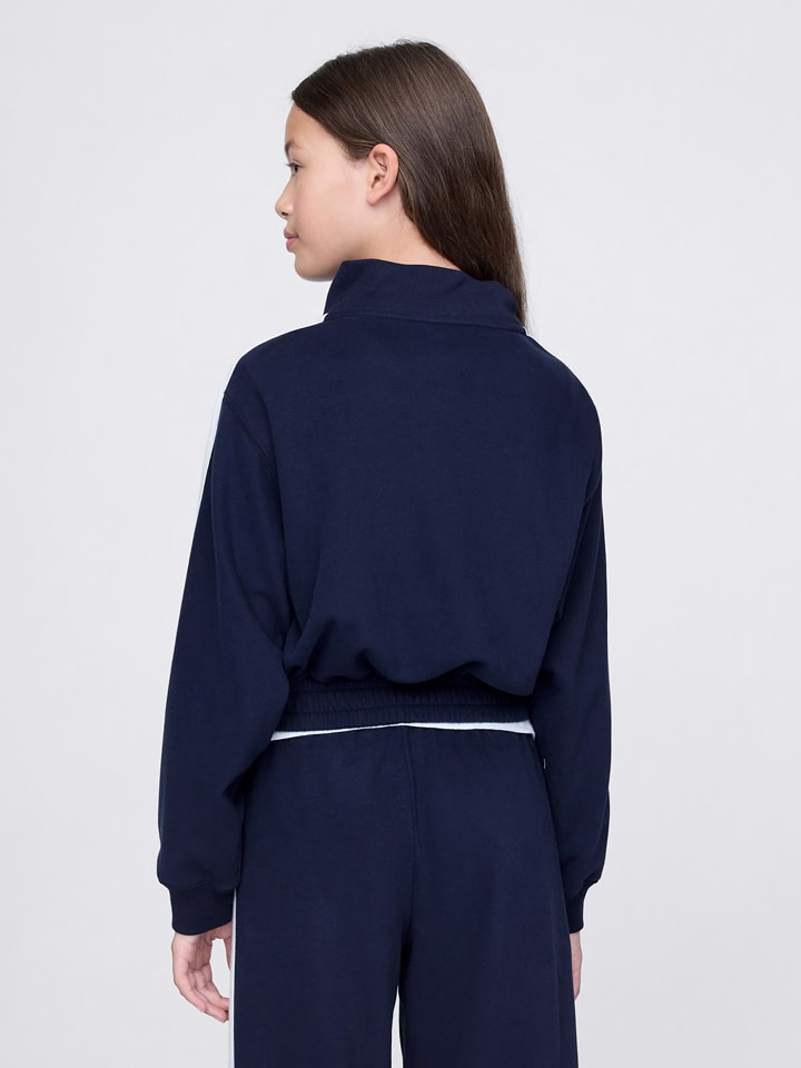 GAP Sweatjacke in Dunkelblau/ Weiß günstig kaufen