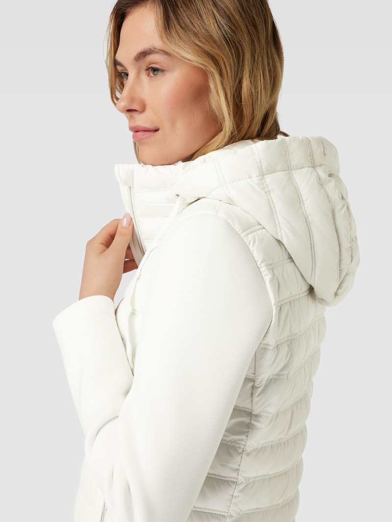 Jacke mit Two-Tone-Machart in offwhite