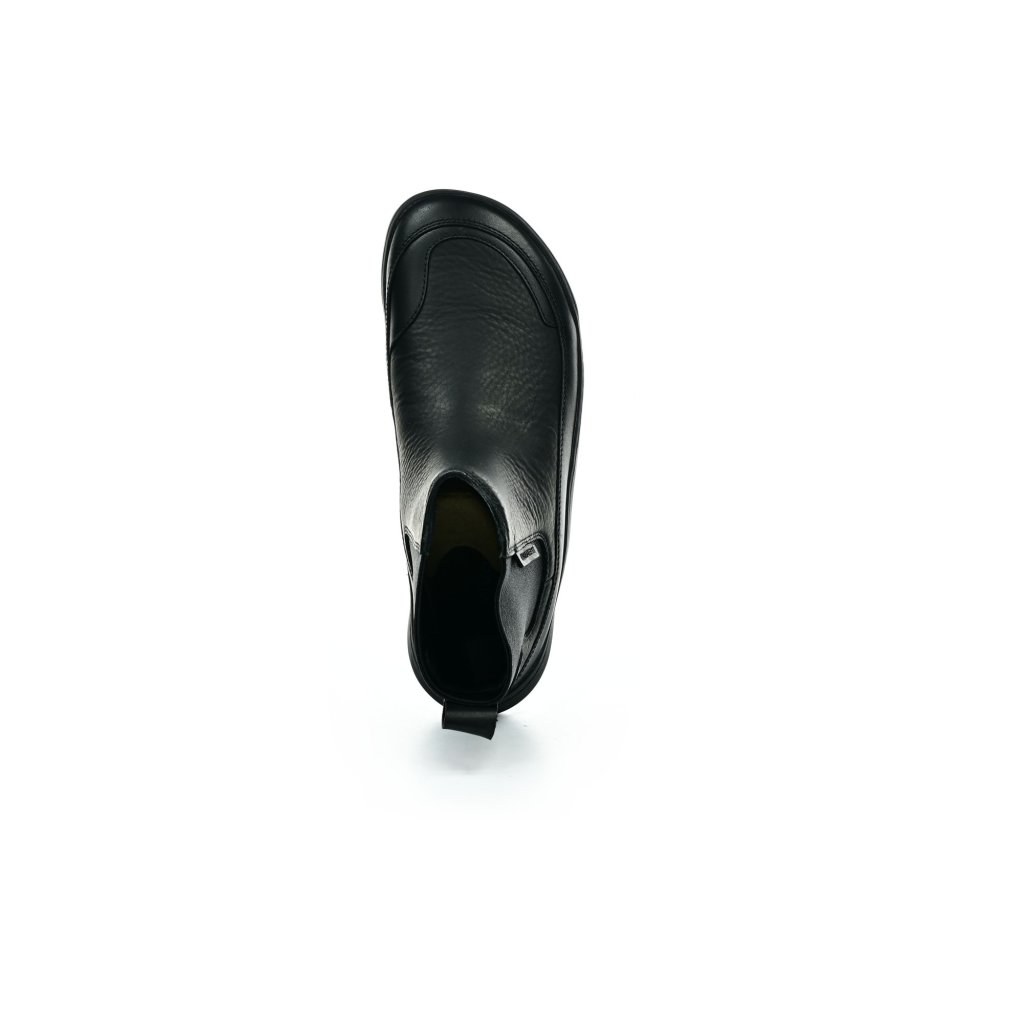 Vivobarefoot Gobi Chelsea L Obsidian Leather Chelsea Barfußschuhe