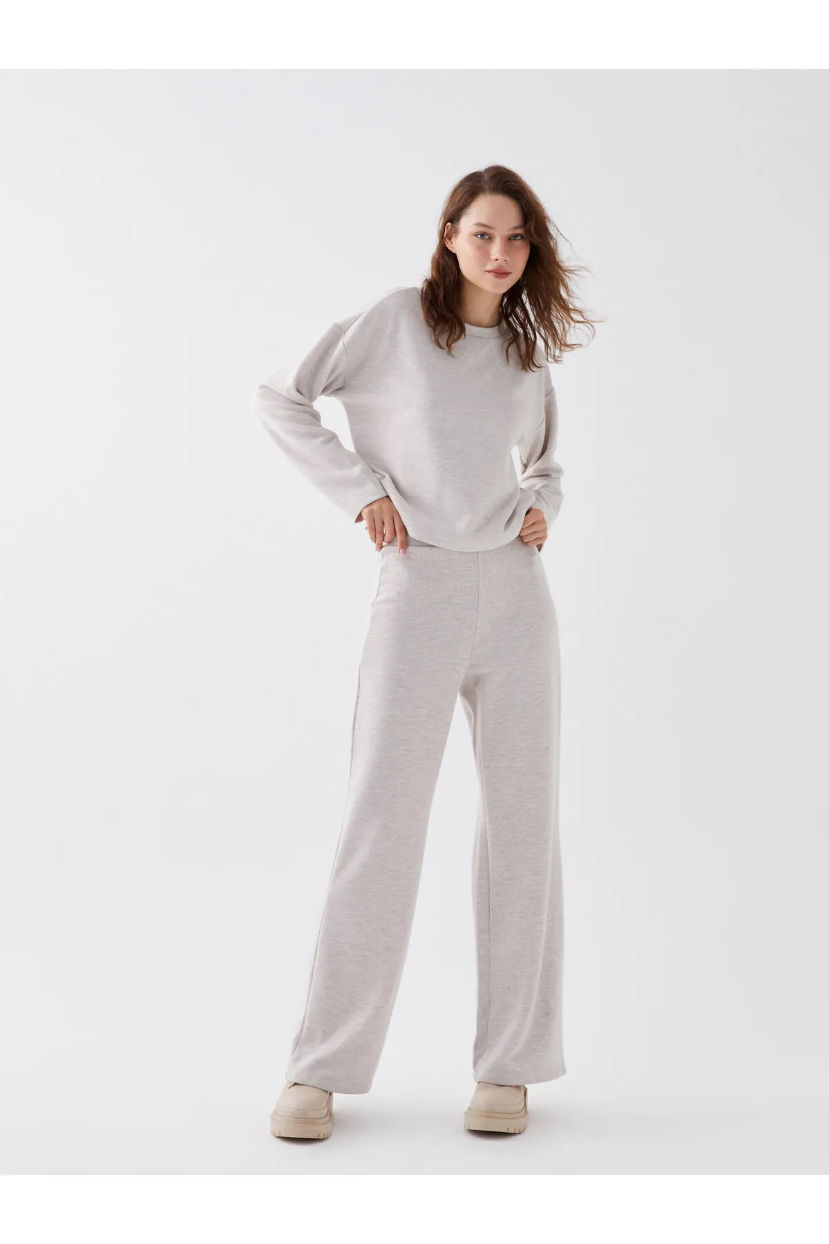 LC Waikiki  Jogginghose - Ecru - Wide Leg