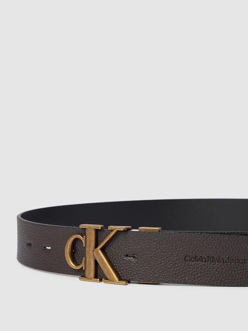 Gürtel mit Label-Details in black