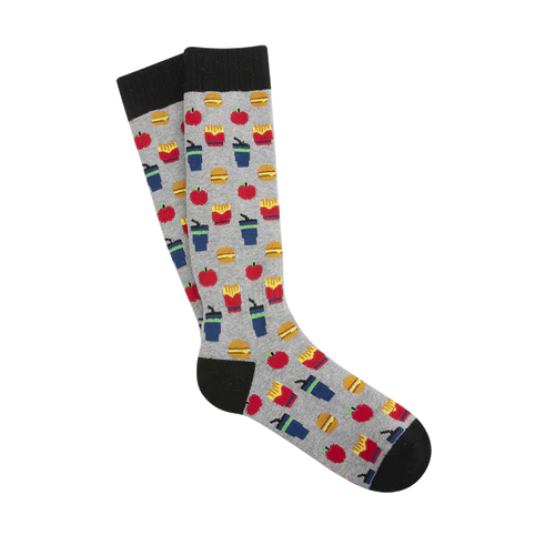 Chaussettes Romain & Quentin - Ski gris