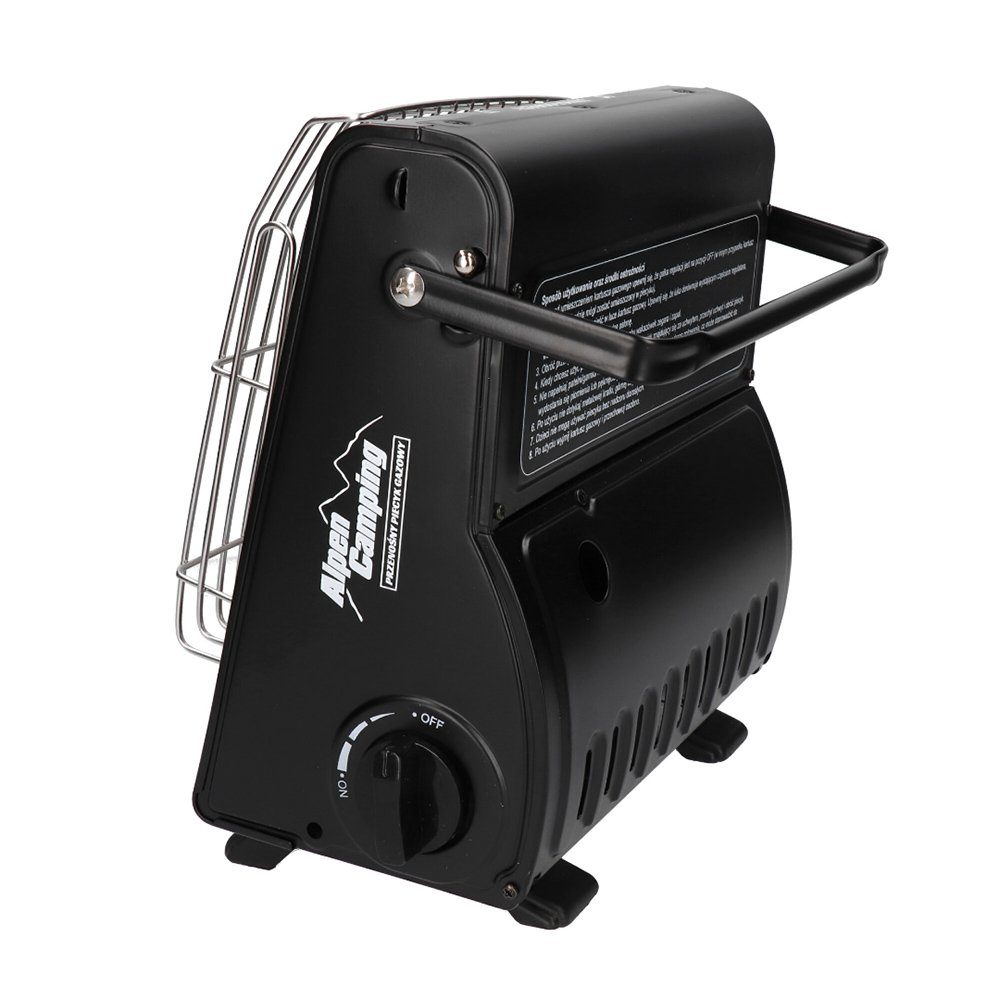 Alpen Camping Gaskocher IK1100, 2 in 1 Gasofen mit Kocherfunktion