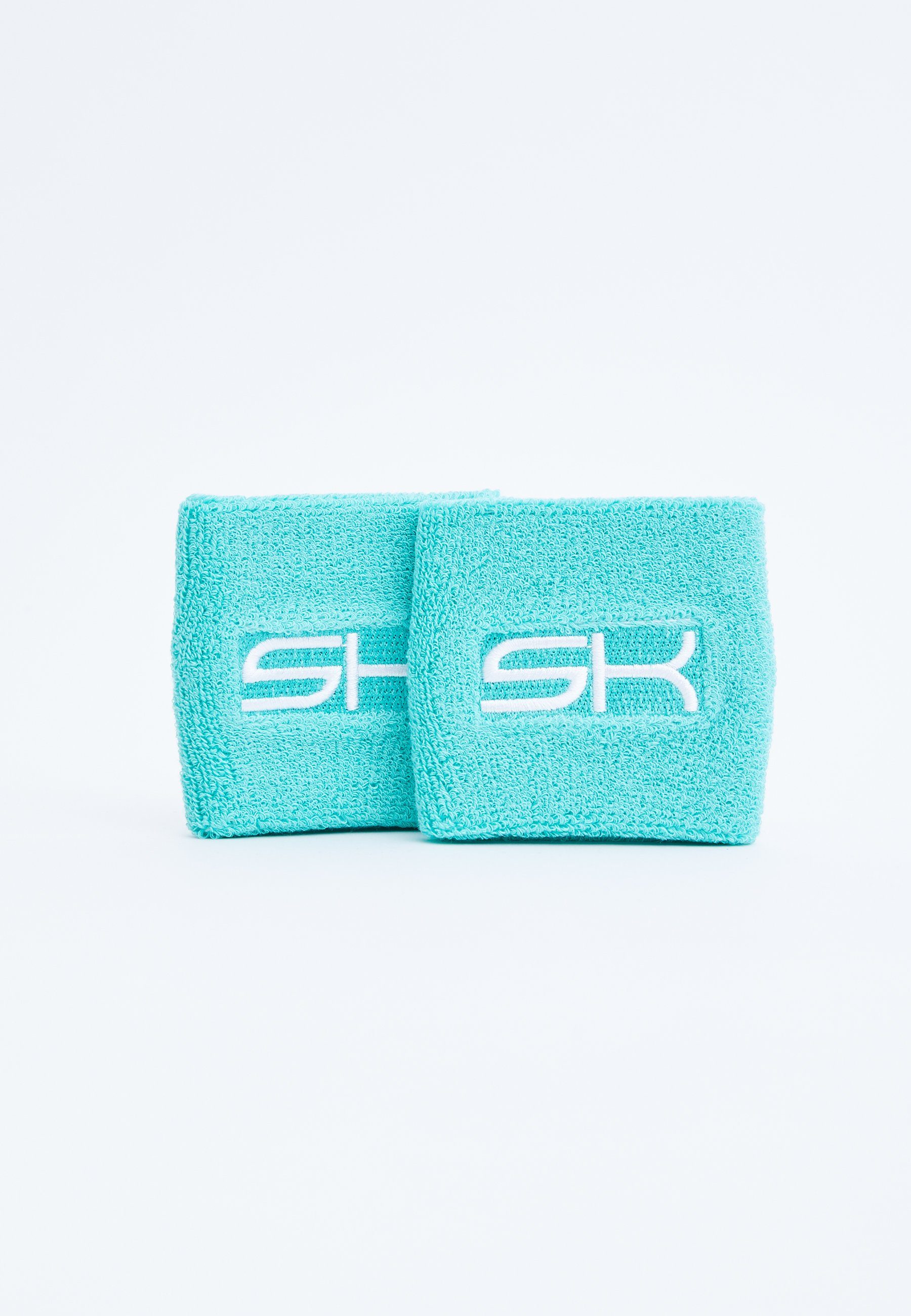 SPORTKIND Schweißband Tennis Schweißbänder klein 2er Set unisex Kinder & Erwachsene, mint