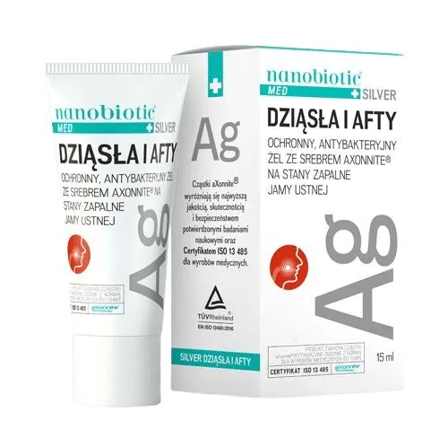 Nanobiotic Med Plus srebrni gel za desni i afte 15 ml