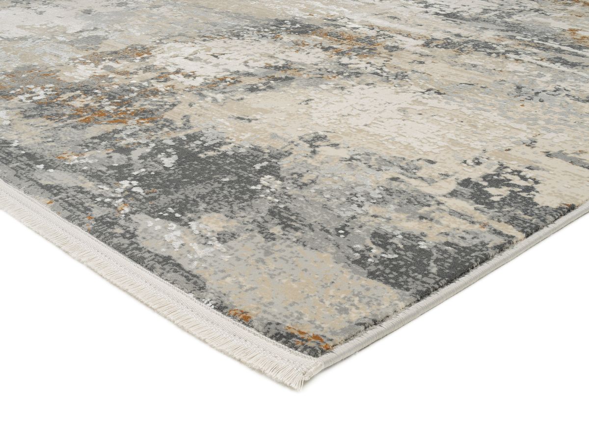 Webteppich Gala Beige-Grau 67 x 130 cm