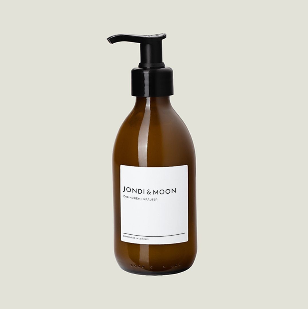 JONDI&MOON Zahnpasta Zahncreme Kräuter Nachfüllbare Zahncreme mit Fluorid