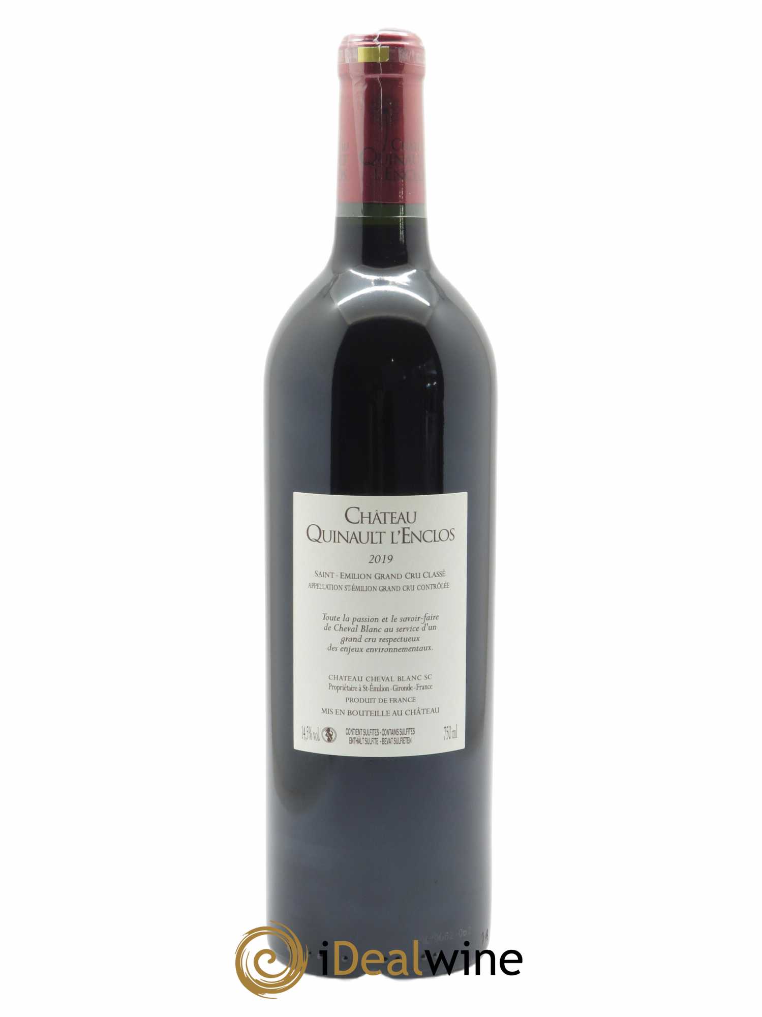 Château Quinault L'Enclos (CBO à partir de 6 bts) 2019 - Lot de 1 Bouteille