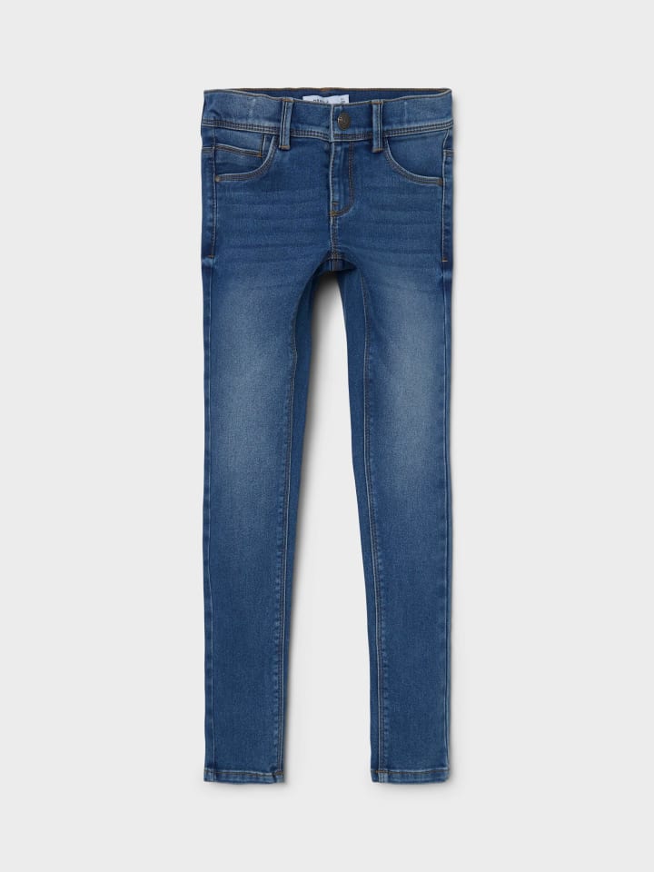name it Jeanshose slim fit in medium blue denim günstig kaufen