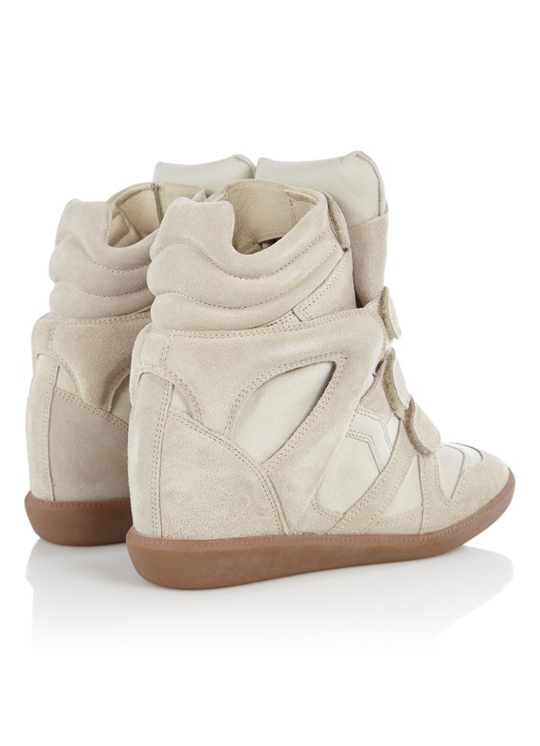 Sneaker Isabel Marant Bekett con zeppa in pelle scamosciata