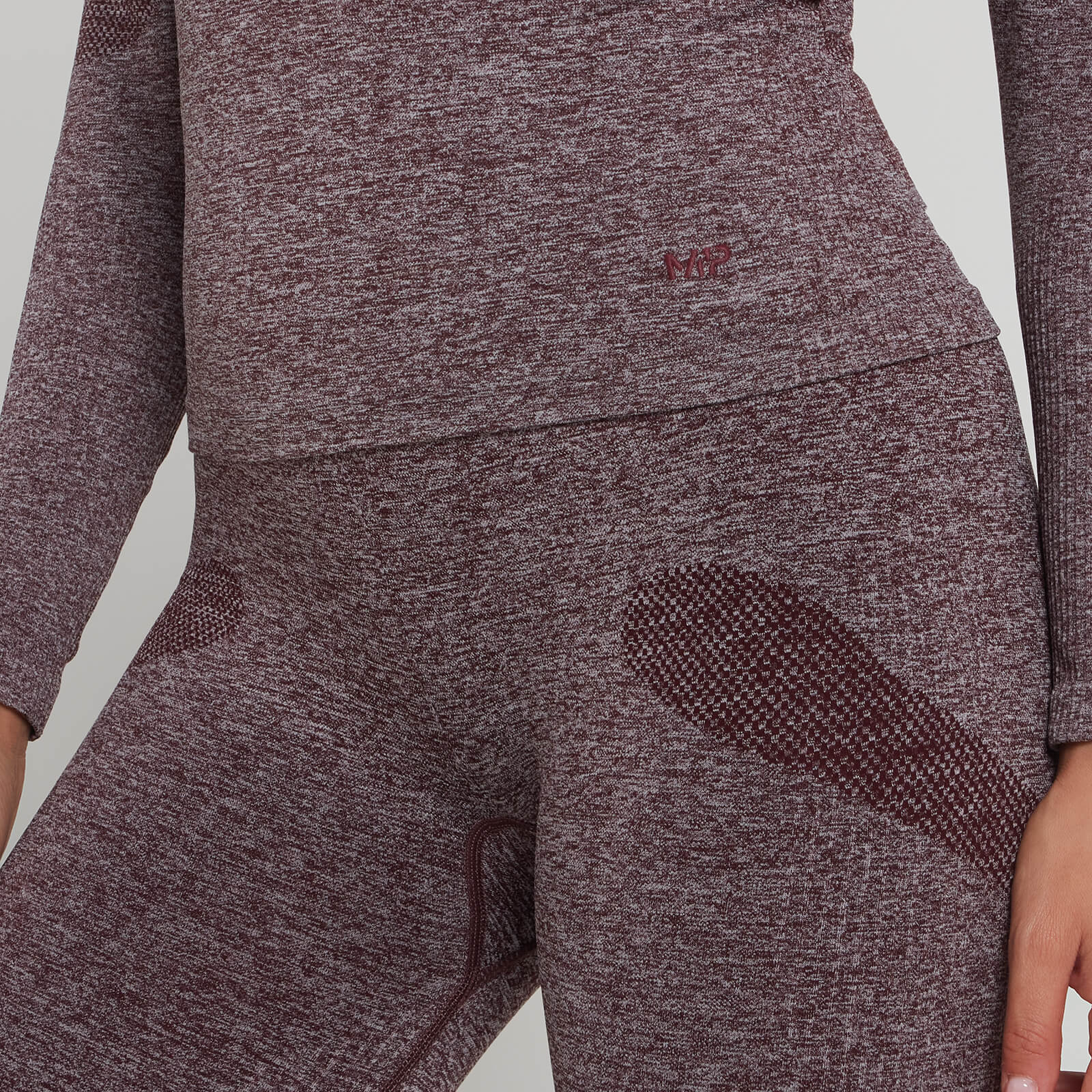 Haut sans coutures à manches longues MP Dynamic Training pour femmes – Bordeaux