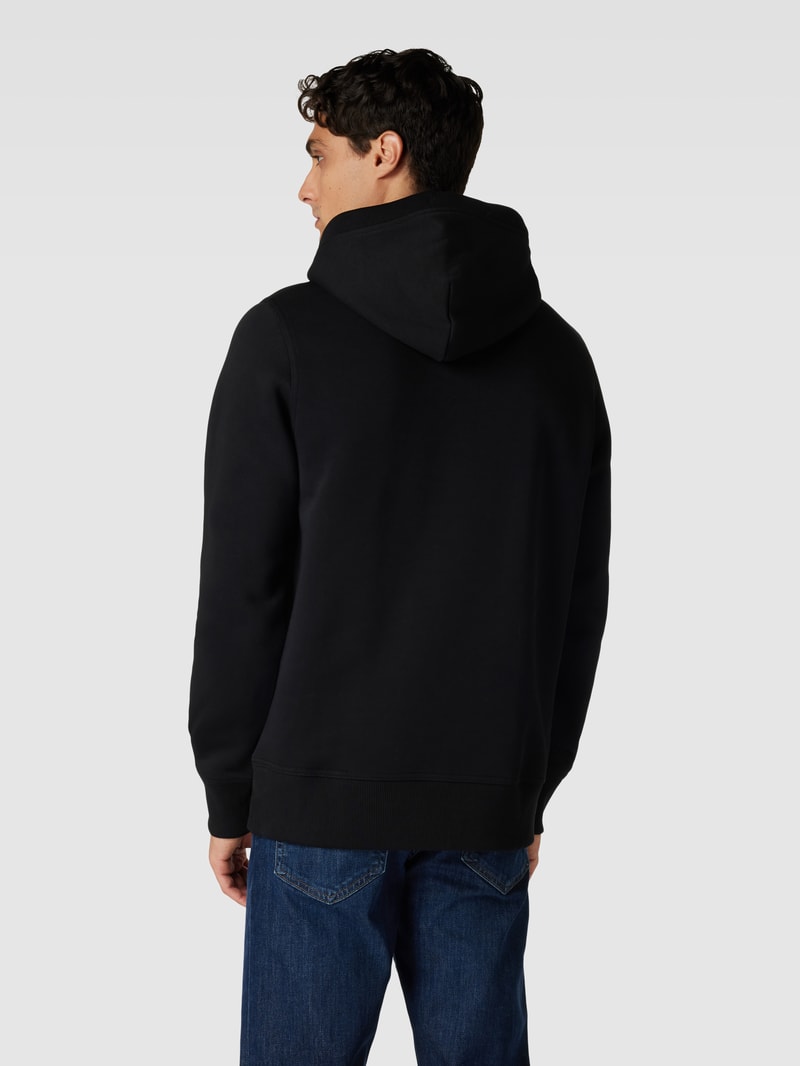 Hoodie mit Label-Stitching Modell 'ARCHIVE SHIELD' in schwarz