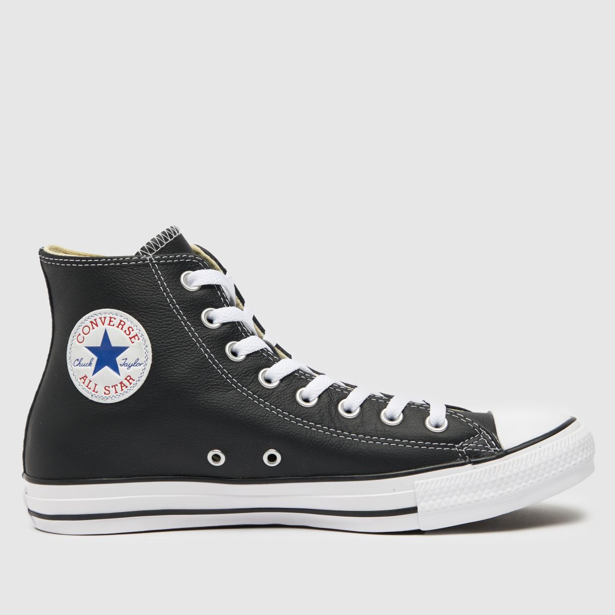 Converse All Star Hi bőrcipő fekete és fehér színben