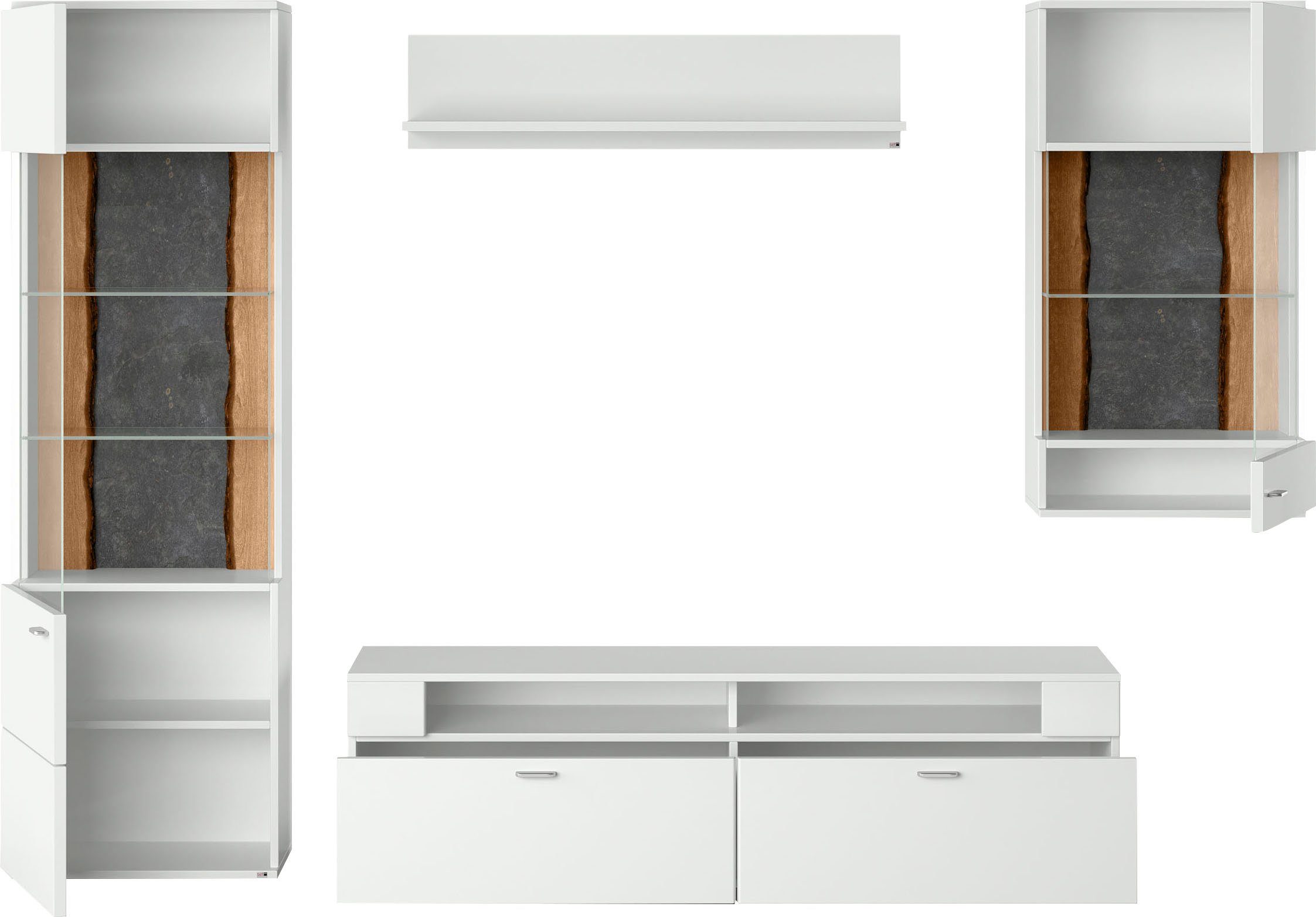 set one by Musterring Wohnwand TACOMA, (Set, 4-St), Typ 04, mit Hängevitrine