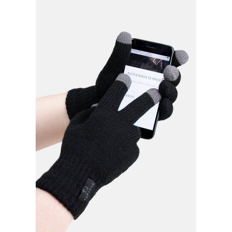 Tarjane Strickhandschuhe Touch Fingerhandschuhe Herren
