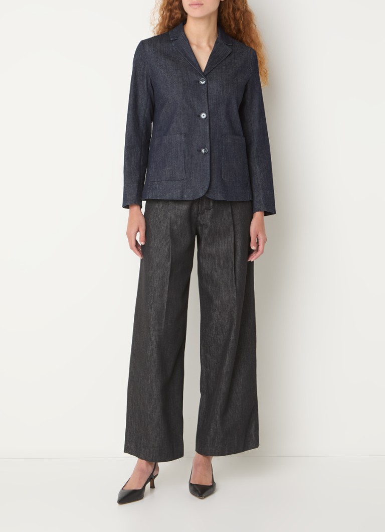 Chaqueta vaquera MaxMara con bolsillos de parche.
