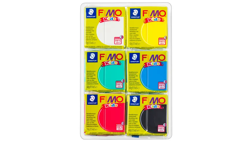 STAEDTLER Modelliermasse FIMO® kids Colour pack - basic 252 g