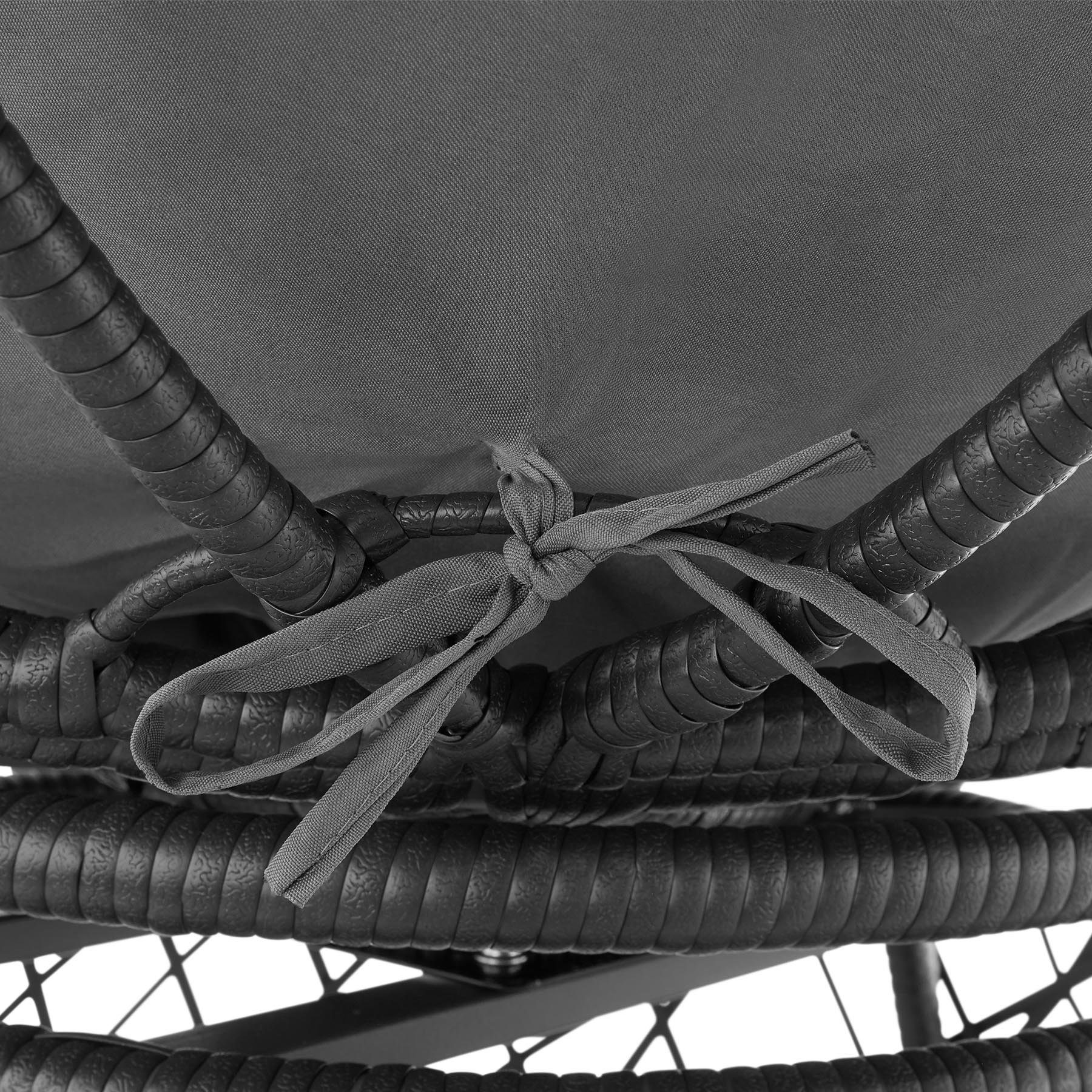 tectake Rattanstuhl Gargano (1er, 1 St), Pflegeleicht
