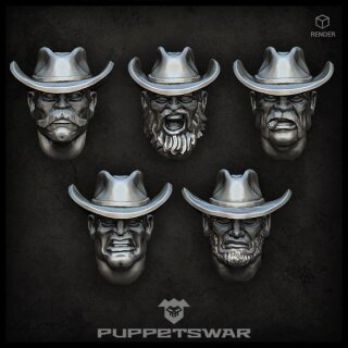 Gunslinger heads (5)