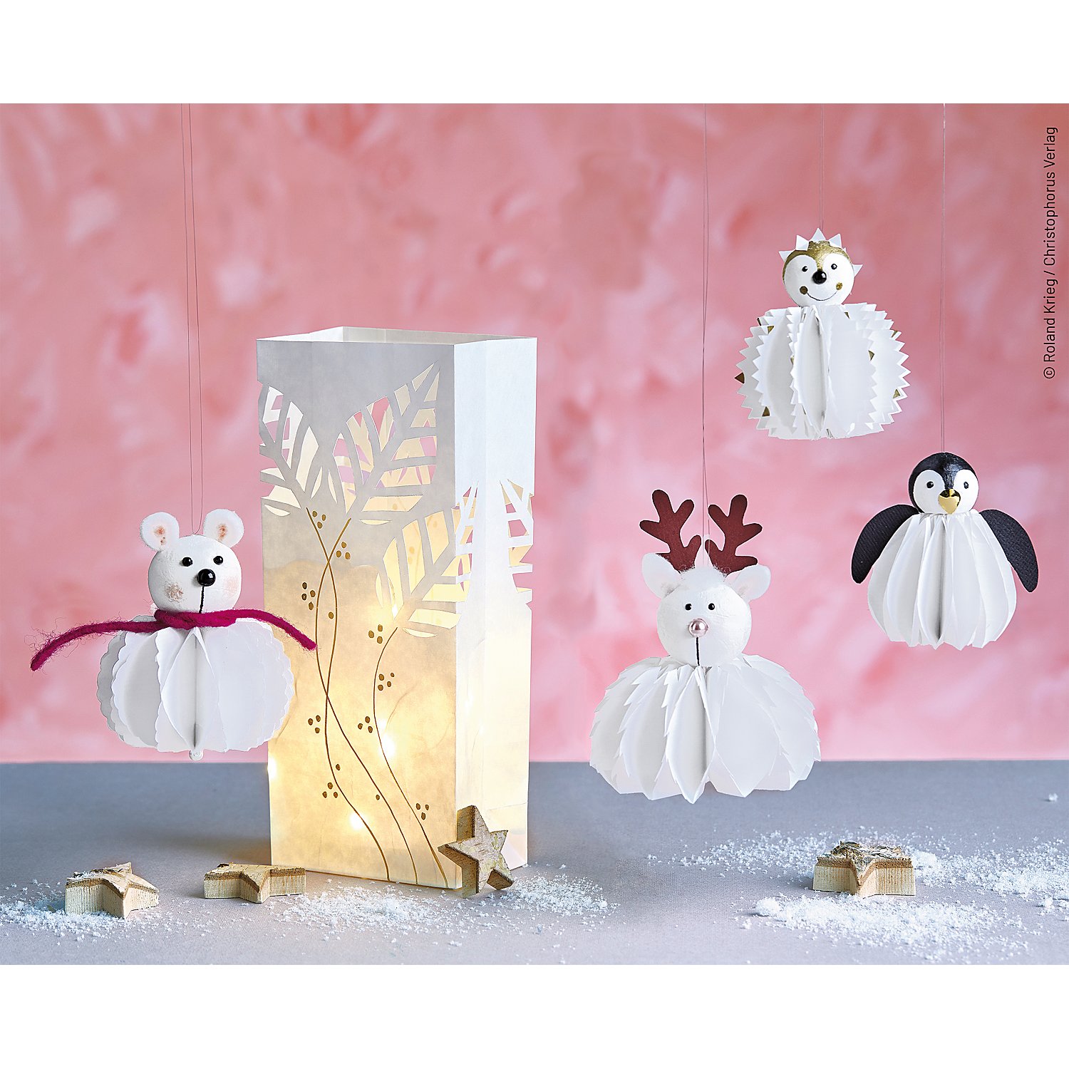 Mini-Papiertüten, weiß, 5,3 x 11,5 cm, 50 Stück
