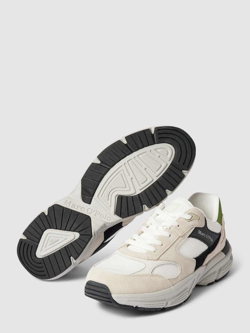 Sneaker mit Label-Details Modell 'Perci' in weiß