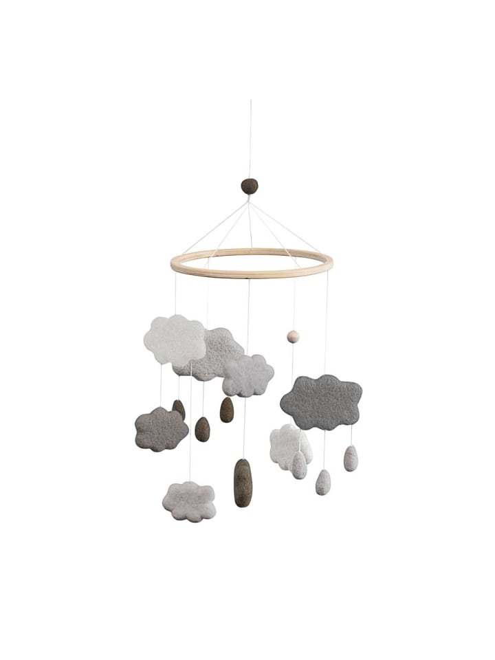 Sebra Mobile Wolken Filz grau 22 x 54 cm günstig kaufen onesize