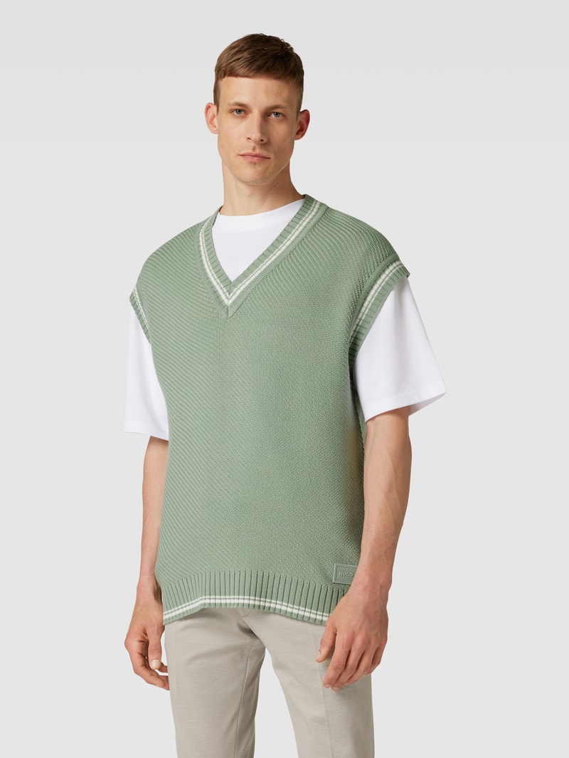 Pullunder mit Label-Detail Modell 'Spencon' in mint