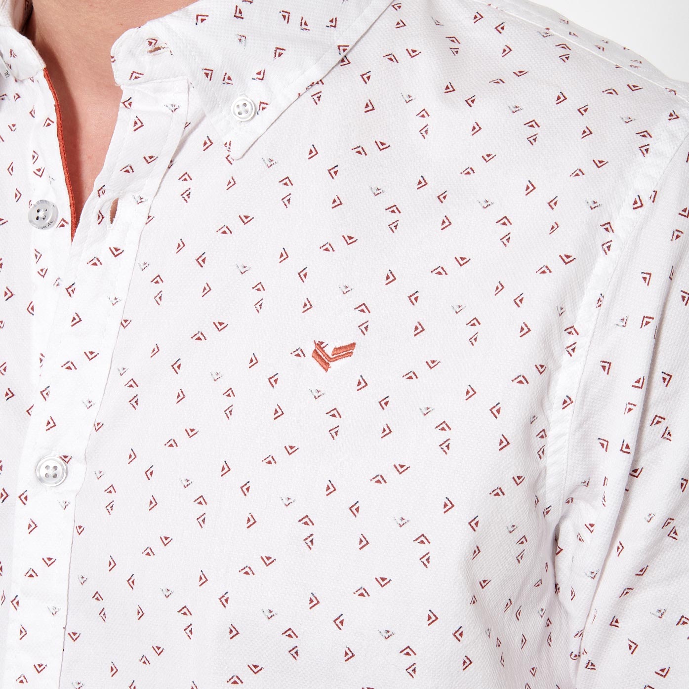 METZ   Chemise bleue Homme en 100% coton