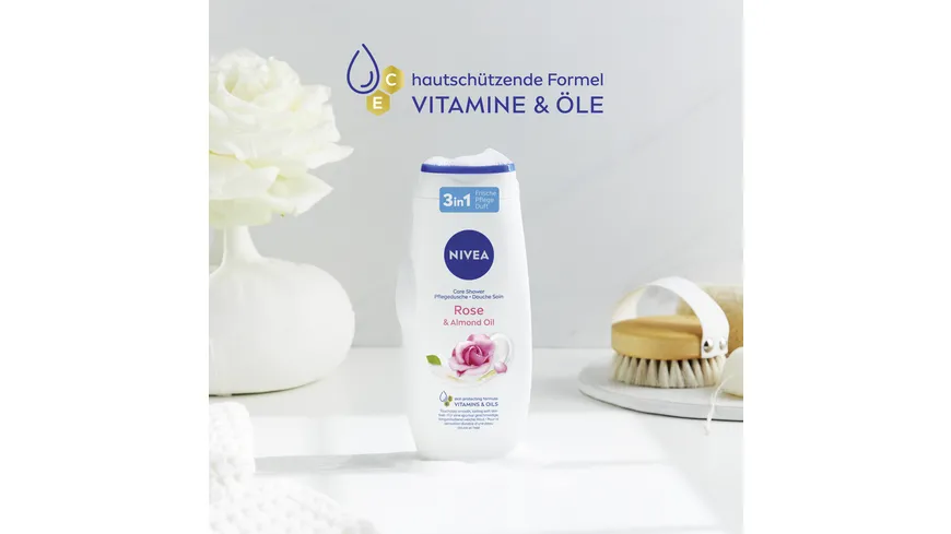 NIVEA Pflegedusche Rose & Almond Oil 250 ml