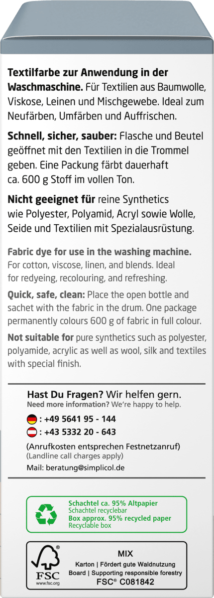 Textilfarbe intensiv Elegantes Grau, 1 St