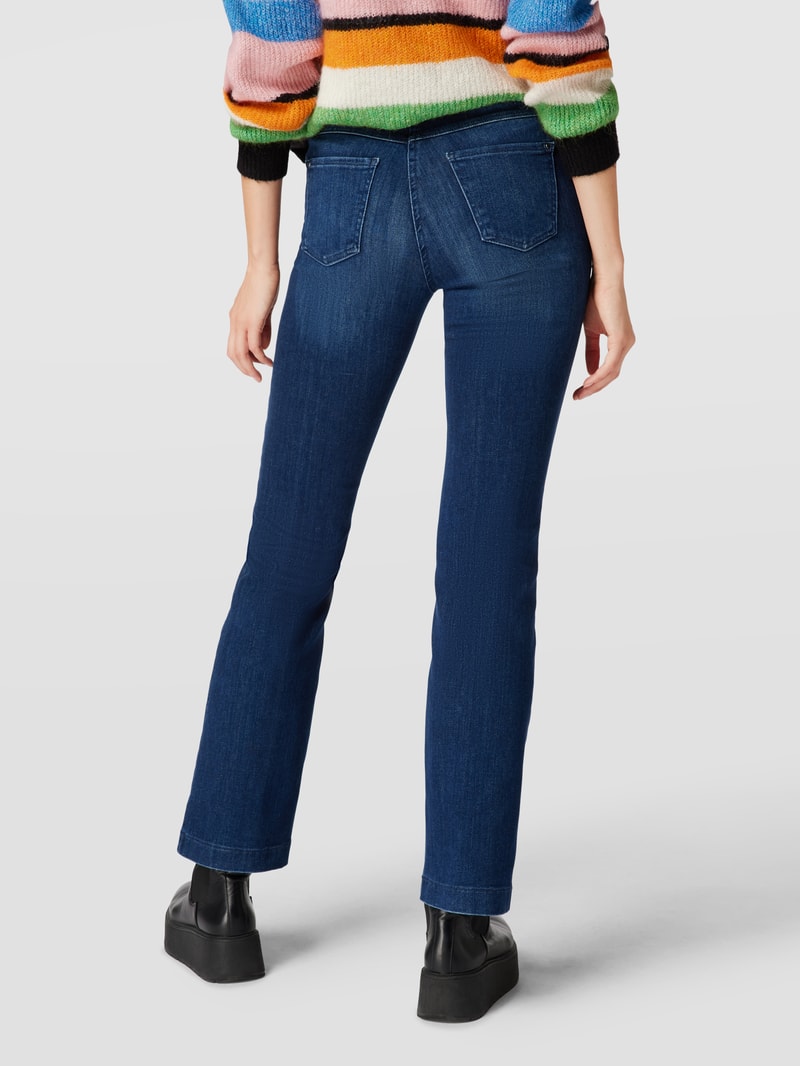 Bootcut Jeans mit Label-Detail Modell 'DREAM' in blau
