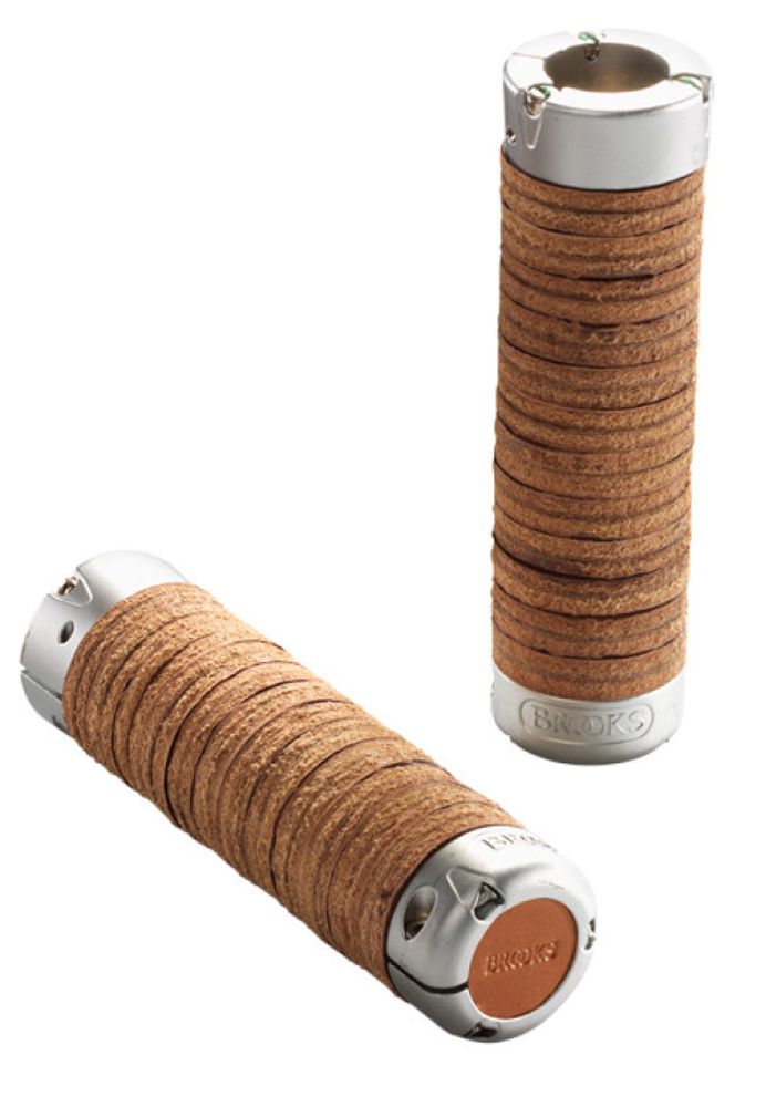 Brooks Plump Leather Grips Ledergriffe honey kaufen | Bike-Discount