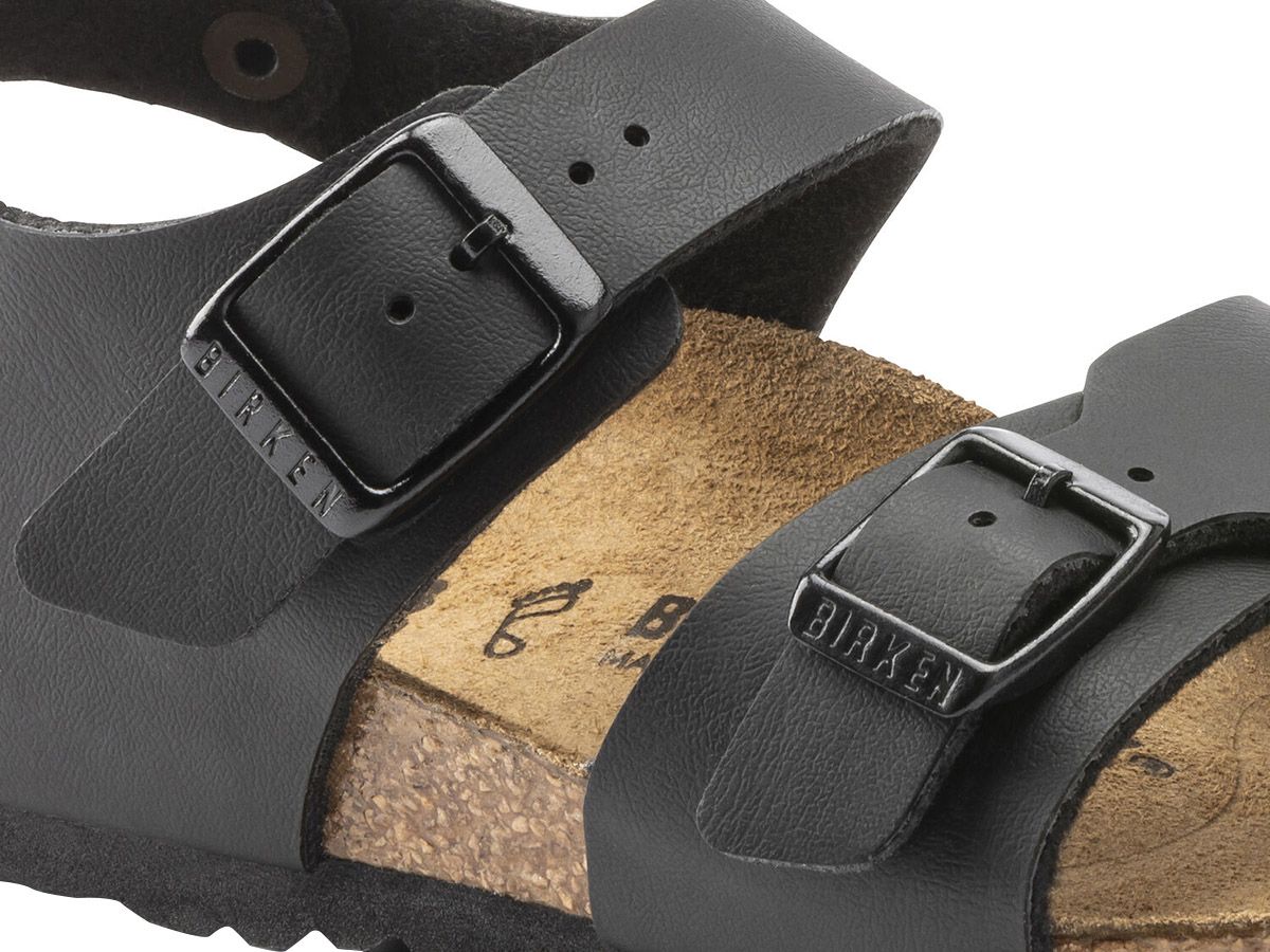 Birkenstock New York BF Black schmale Kindersandalen
