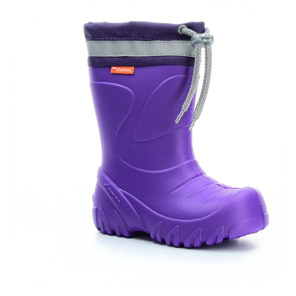 Demar Mammut Lila mit Wollfutter Gummistiefel