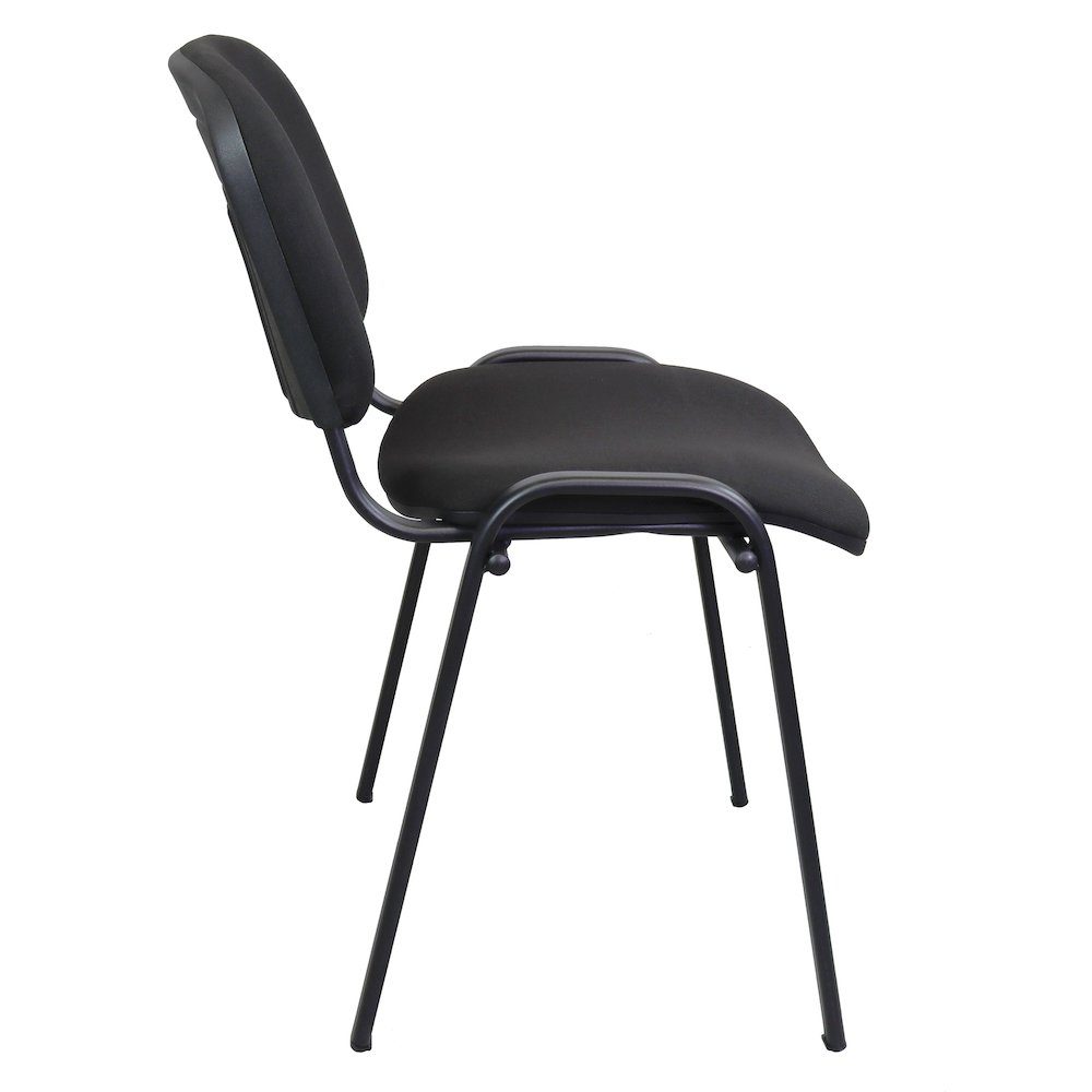 PROREGAL® Stapelstuhl Stapelstuhl Blackbird, HxBxT 78x54x60cm, stapelbar, Schwarz