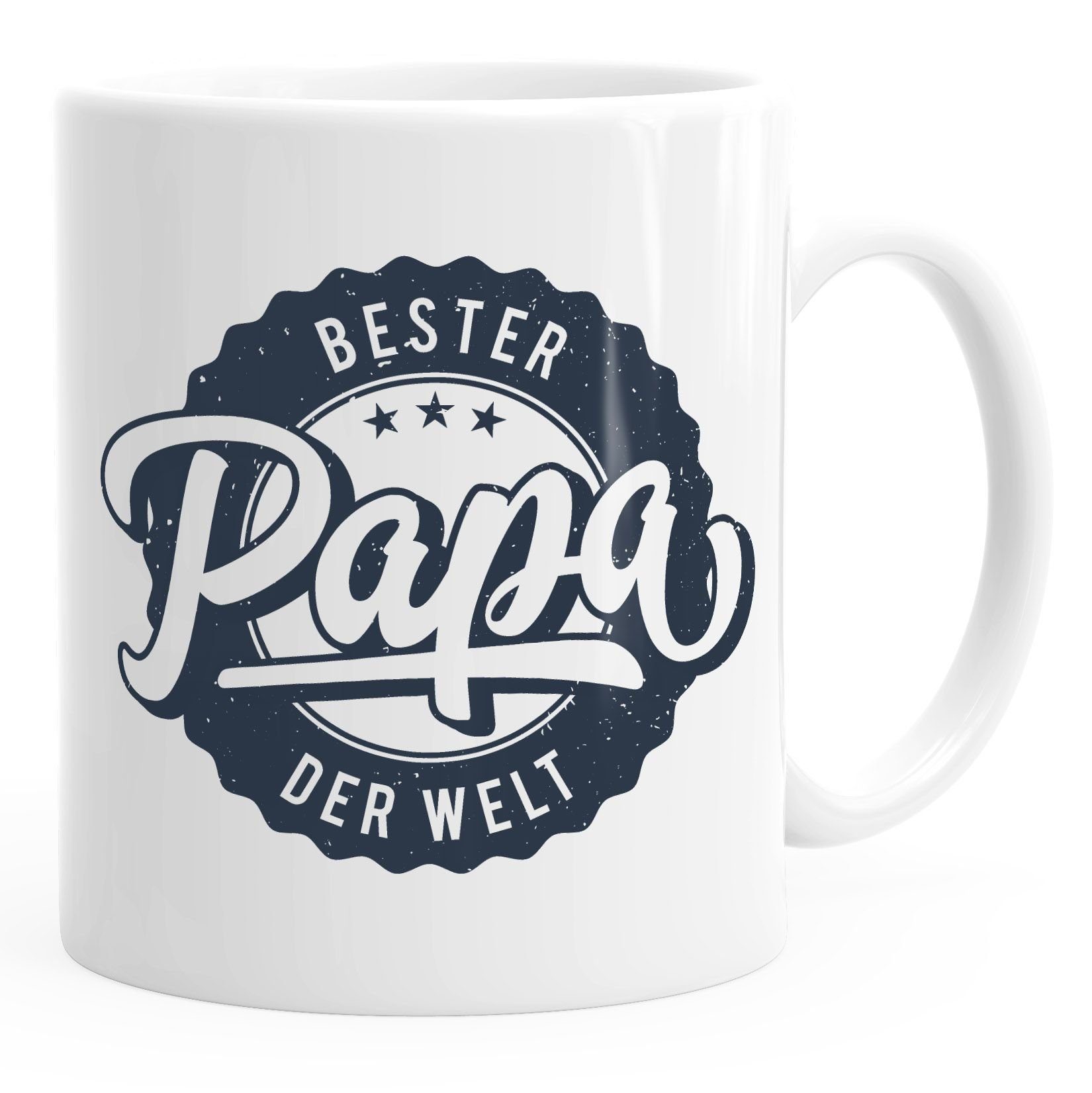 MoonWorks Tasse Kaffeetasse Bester Papa der Welt Geschenk Geschenktasse MoonWorks®, Keramik