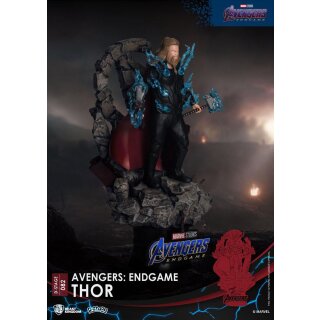 ** % SALE % ** Avengers: Endgame D-Stage PVC Diorama Thor Closed Box Version 16 cm